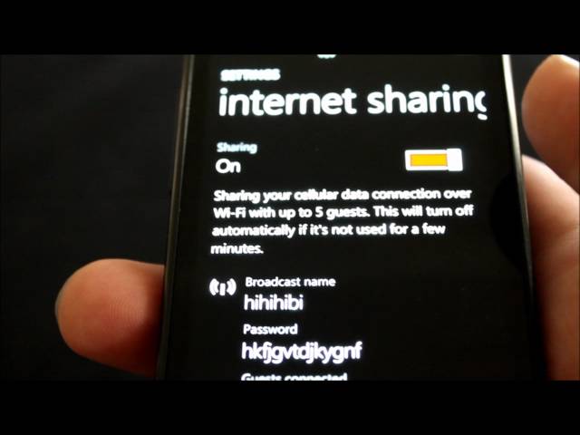 Learn to Tether your Windows Phone 7 Internet and Share Internet
