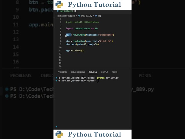 Upgrade Your Tkinter App With ttkbootstrap | Python Tutorial