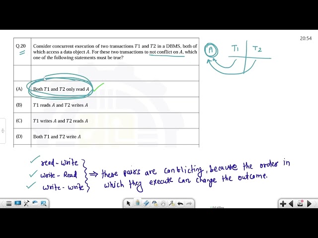 DBMS | GATE 2026 Set 2 | GATE PYQ Solution | GATE CS & IT | GATE Computer Science PYQ