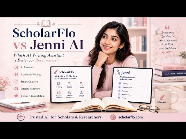 ScholarFlo vs Jenni AI | Best AI Writing Assistant for Researchers in 2026