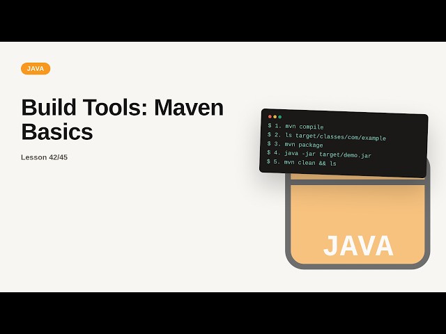 Build Tools: Maven Basics | Java Tutorial