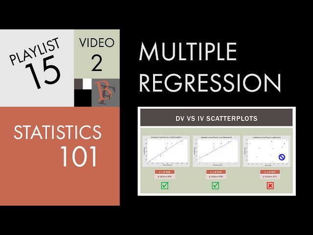 Statistics 101: Multiple Linear Regression, Data Preparation