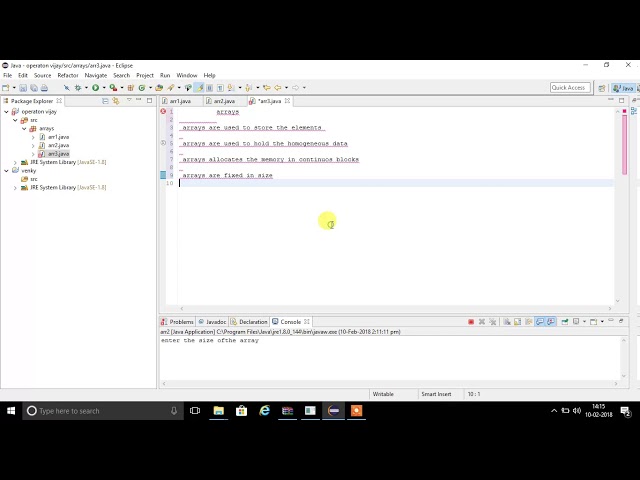 Arrays in java (hindi)  - part1