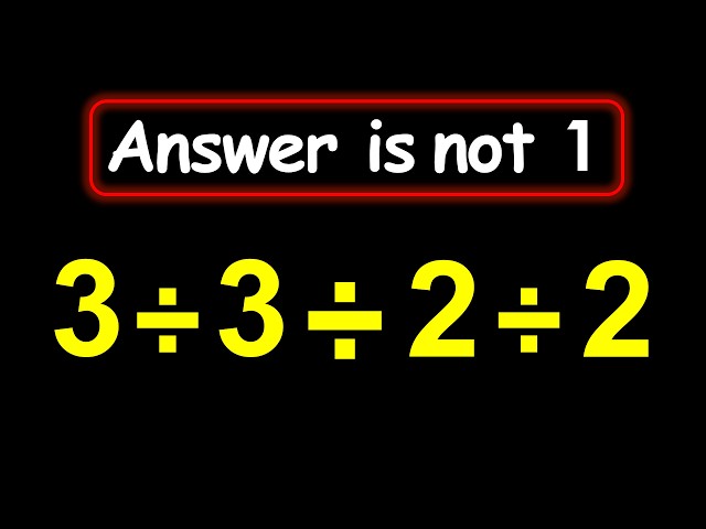 Can You Solve This Basic Math Problem?