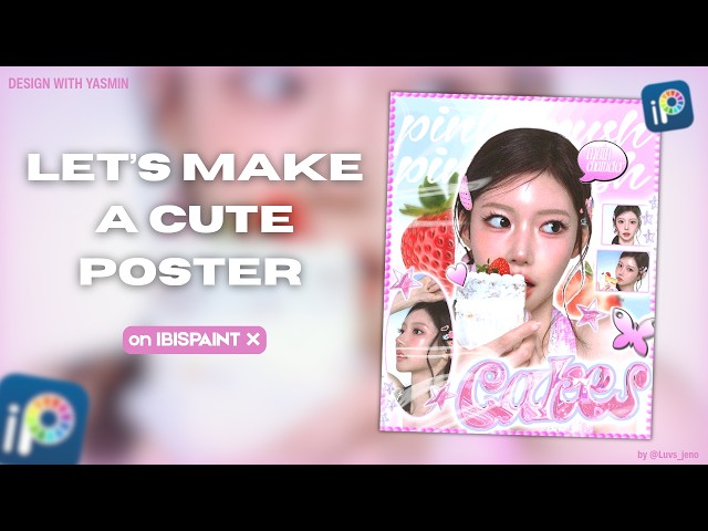 making a pinterest style poster on ibispaint 🍓