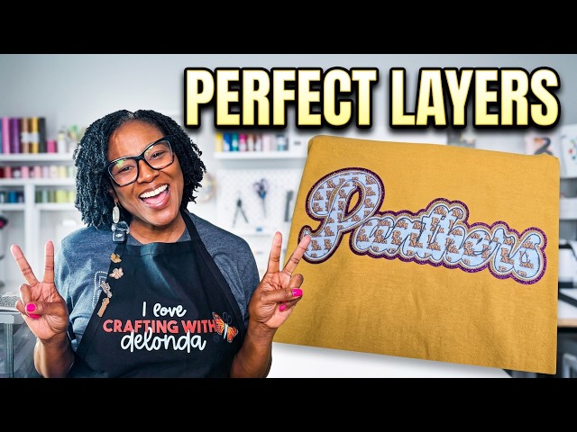 How to Create Patterned Glitter HTV, Cut It, and Layer it The RIGHT Way!