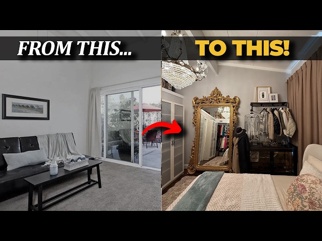 How to Turn a Guest Room into a Dream Walk-in Closet (Realistic Makeover!) | Julie Khuu
