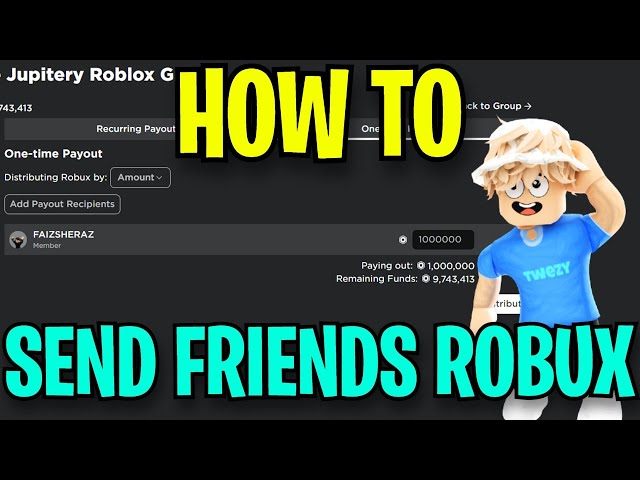 How to send robux to friends without group in 2024