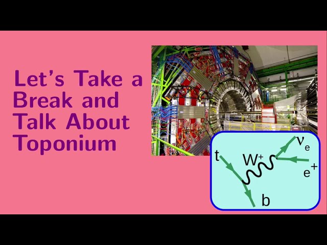 Let's Take a Break and Talk About Toponium