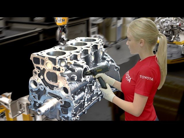 Toyota 4-Cylinder Engine Manufacturing Process – How are Reliable 2.4L & 2.5L engines assembled?