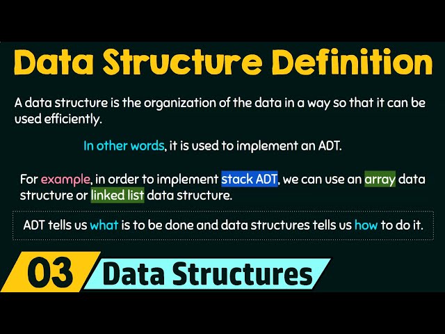 Data Structure Definition & Advantages
