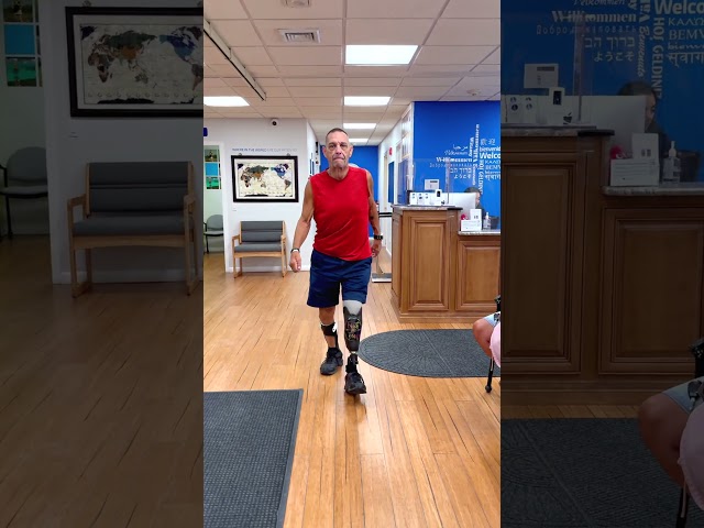 Walking with a BK Prosthesis | Derek