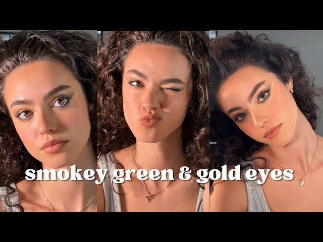 NYE Makeup | Brown/Hazel Eye makeup GLOWY DEWY SMOKEY