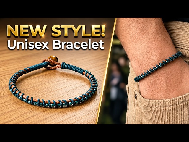 So Simple, So Stylish! ✨ Minimalist Unisex Bracelet DIY