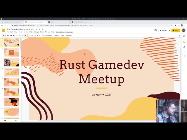 Rust Gamedev Meetup #1: January 2021