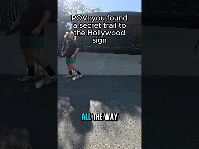 POV: you stumble upon a secret trail that leads to the HOLLYWOOD SIGN 😳🤯🌴 #ebike #emoto #pov
