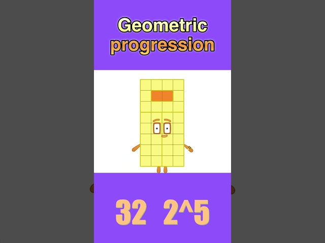 numberblocks 2^N #numberblocks #geometric