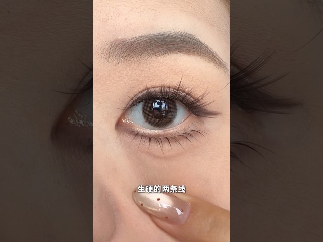 Easy Eyeliner for Epicanthal Folds | Eye Makeup Tutorial for Beginners #shorts #beauty #eyeliner