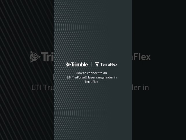 Trimble TerraFlex Tutorial | How to connect to LTI TruPulse laser rangefinders in TerraFlex