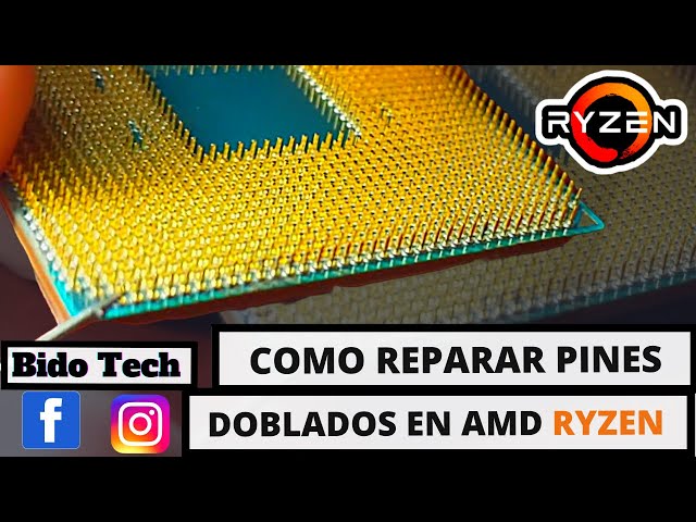 ¡No lo tires! Salva tu procesador Ryzen con pines doblados