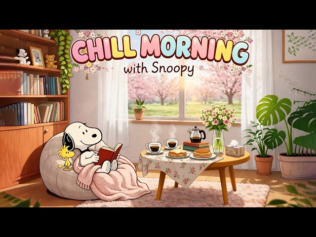 Chill Morning with Snoopy 🎼 Upbeat Jazz Boosts Your Mood