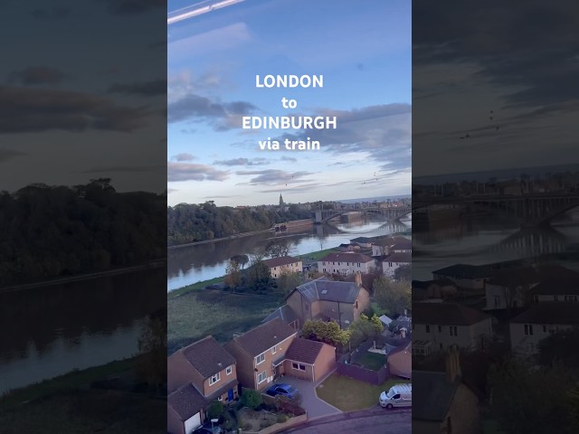 London to Edinburgh by train with LNER. Stunning Scottish coastline… #train #london #travel #shorts