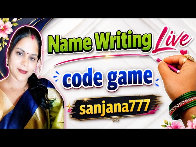 Sanjana 777  is live code game ✍️sabhi support kr do🙏