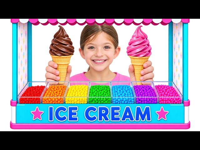 Adel is Selling Ice Cream | Fun Pretend Play