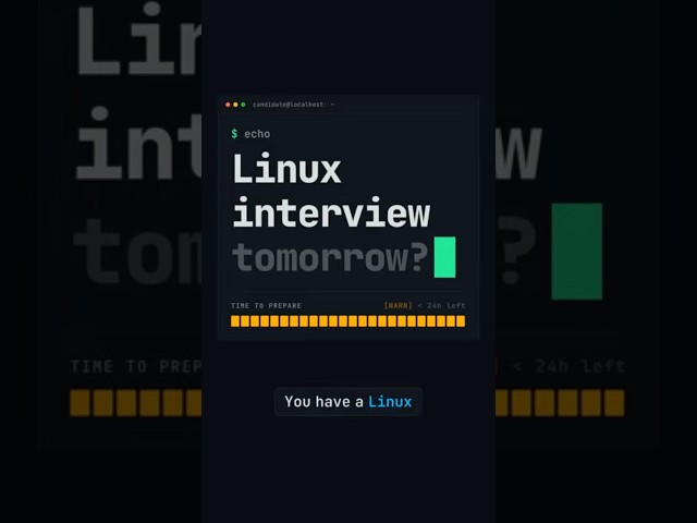 Linux Interview Tomorrow? Don’t Just Memorize Commands