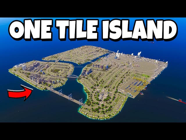 I built a city on a one tile island (and it actually works)