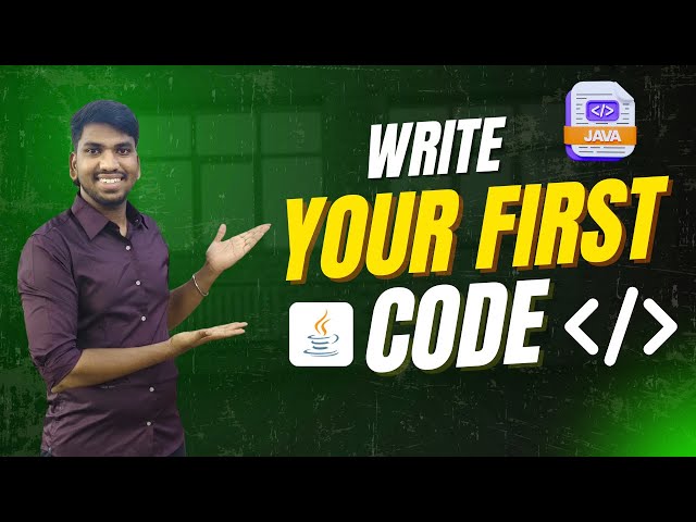 Writing Your First Instruction to the Computer | First Java Code Explained ✅