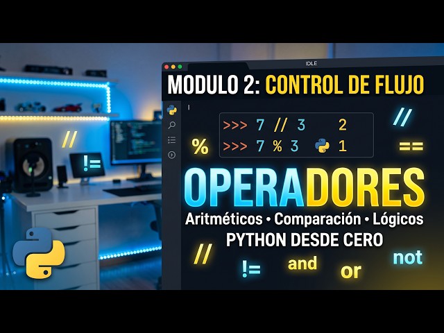 Curso de Python desde Cero 🐍 - Módulo 2: Operadores (Aritméticos, Lógicos y de Comparación)