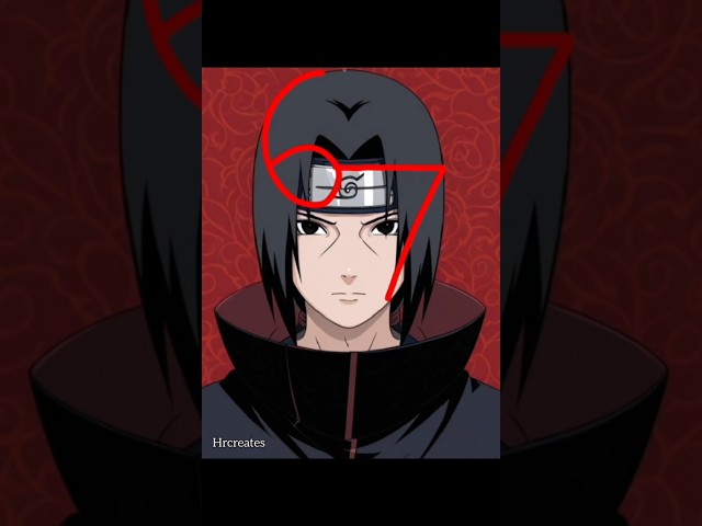 How to Draw Itachi Uchiha Easy ✨#ytshorts #tutorial