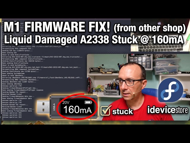M1 MacBook Pro A2338 160mA Boot Failure Repair | Linux DFU Revive Tutorial