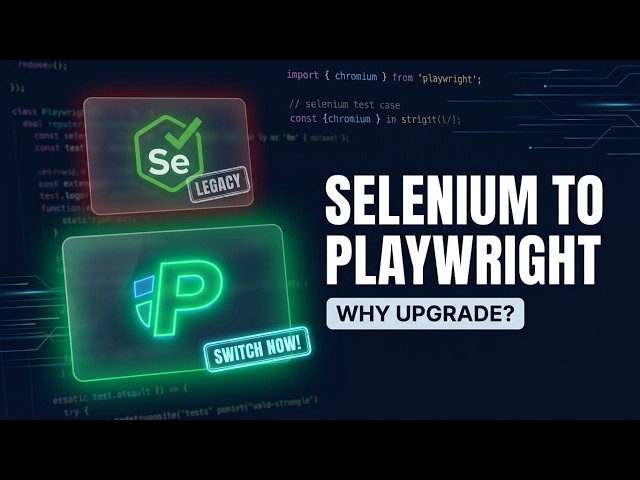 #1 PlaywrightSeries  Intro CompareWithSelenium Session1