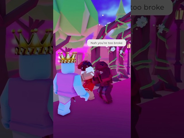 They BULLIED him for being broke..😭💔 #roblox #shorts