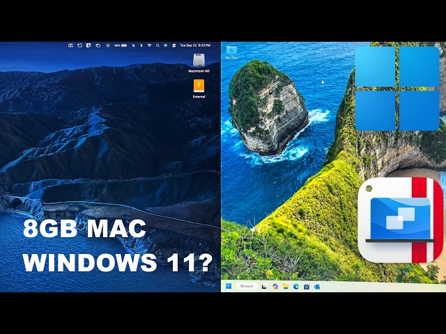 I Installed Windows 11 on an 8GB MacBook Air — Then Tried Coding & Skyrim