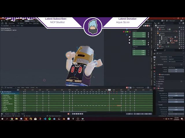 Working on the epic smp animation part 4!
