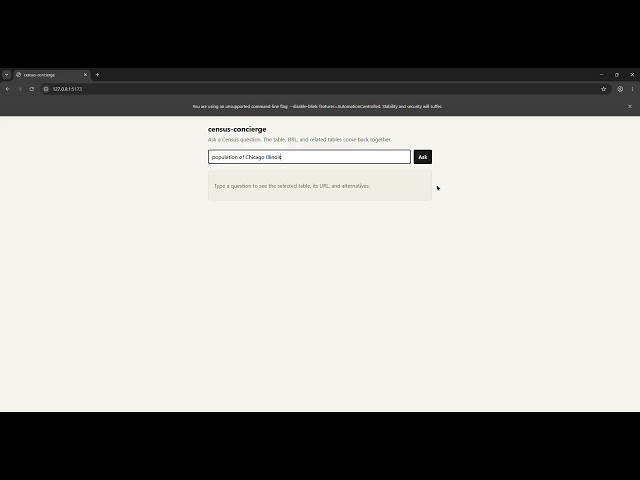 Census Concierge Minimal React and TypeScript chat shell