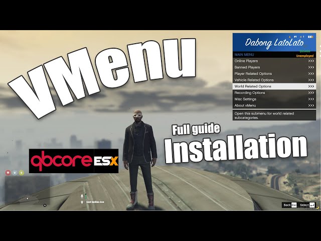 How to download and install Vmenu for your FiveM server Esx and QBcore - Latest Installation