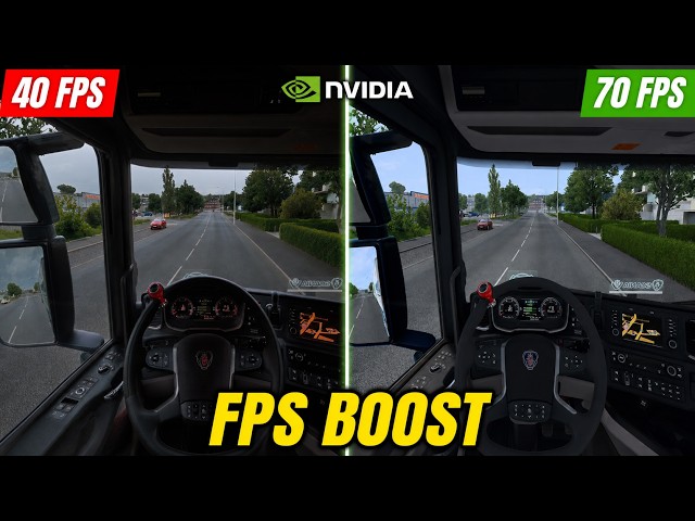 Nvidia Control Panel Settings for ETS2: 40 → 70 FPS 🚀