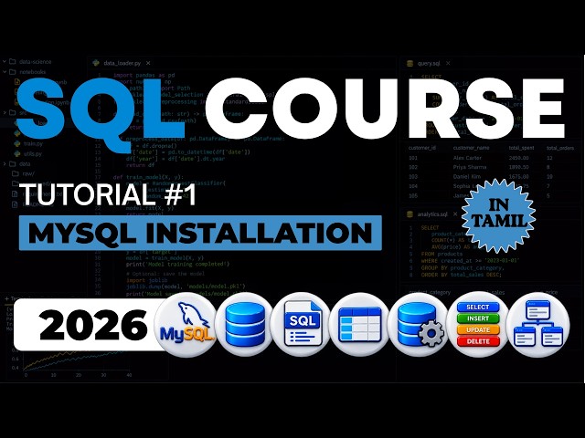 How to Install MySQL | SQL Tutorial in Tamil for Beginners | Ep - 1