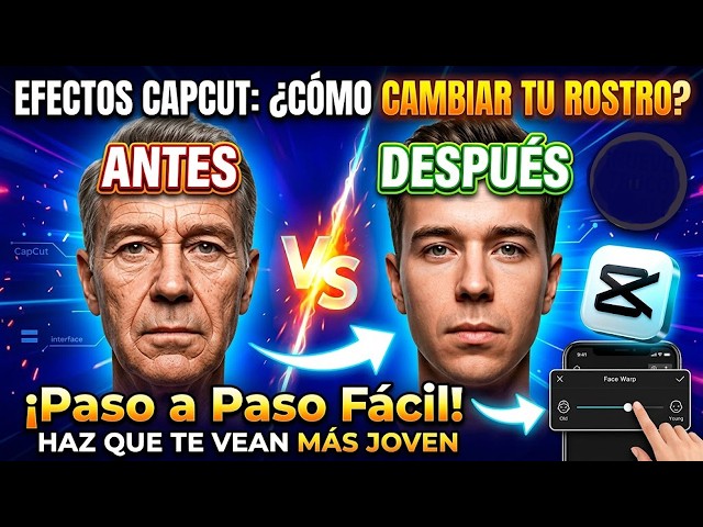 CAPCUT EFFECTS How to CHANGE a person's FACE to make them look younger