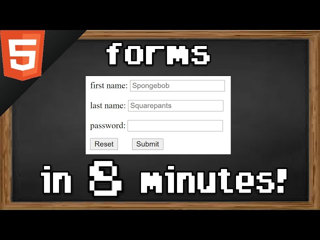 Learn HTML forms in 8 minutes 📝