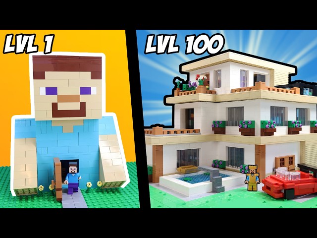 Lvl 1-100 LEGO Minecraft House...