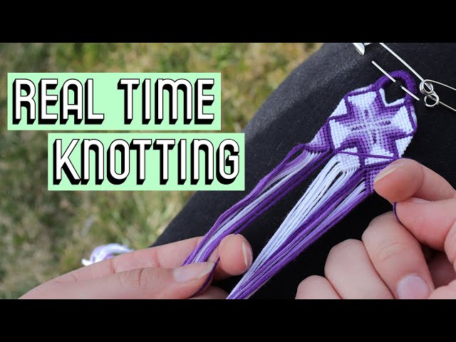 STARBURST REAL TIME KNOTTING [CC] || Friendship Bracelets