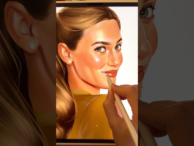 Olive Smith fan art ♡📚+ lips tutorial ! 💋 #thelovehypothesis #lilireinhart #procreatetutorial