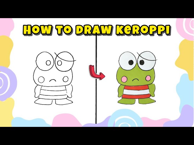 How to Draw Keroppi from Sanrio – Kawaii Character Art