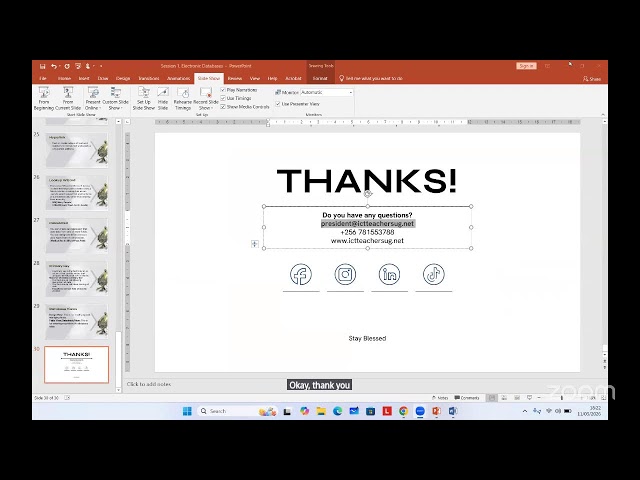 Electronic databases online holiday program