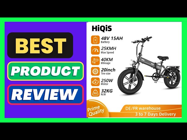 HiQiS Electric Bike E20 High Power Motor Rear Wheel Drive 25KMH